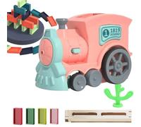 Genérico Sturdy Kids Domino Train, Electric Domino Stacking Toy, 6.1x2.76x13.58 Inches Automatic Heavy Duty Educational Game Playset for Easter, Thanksgiving and Holiday