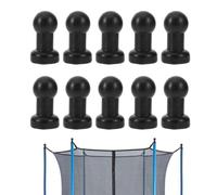 Genérico Sturdy Safety Caps, Trampoline Net Pole Hats, 2.5cm Post Cover with Bolt, Tough Tube Protector, Secure Shield with G-Shape Style, Repair Gear for Garden Backyard