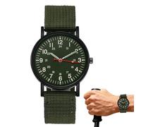Genérico Style Sport Watch - Canvas Field Strap, Casual Daily Accessory, Resistant Casing Design, Tracks Time During Rugged Activity, Hobbyist Accessories, Earth Tone Band