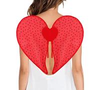 Genérico Stylish Angel Wings - Heart Costume for Holiday Charm | Abs with Soft Plush Cover, Sexy Lightweight Wear, Fake Wings for Women Cosplay Valentine's Day, Party Accessories, Photography