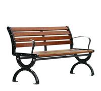 Genérico Stylish Comfortable Outdoor Bench Seat，Durable Patio Garden Bench，Preservative Wood Wooden Garden Furniture, for Schools Scenic Spots Lakeside(150cm*40cm*73cm)
