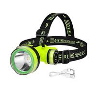 Generico Subacuática LED Flashlight, Rechargeable Diving Headlamp - IPX8 Waterproof Head Light, Durable USB Rechargeable Dive Light, 350M Beam Distance Set Kit Box | For Night Diving Spearfishing Use