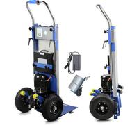 Genérico Subida De Escaleras EléCtrica Carretilla De Mano De Carga De 400kg Carretilla MóVil para Subir Escaleras De Servicio Pesado con Li-BateríA para Distribución LogíStica Almacén,B