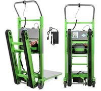 Genérico Subida De Escaleras EléCtrica Carretilla De Mano De Carga De 400kg Carretilla MóVil para Subir Escaleras De Servicio Pesado con Li-BateríA para Distribución LogíStica Almacén,D