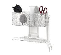 Genérico Succiones Shower Shelf, Bathroom Storage Rack, Ventilated Suction Shelfs, No Drill Showers Organizer, 8,39 x 4,09 x 8,03 pulgadas, Perfect for Organizing Toiletries, Cosmetics and Kitchen