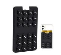Genérico Suction Cup Card Holder For Phone - Adhesive Cellphone Card Mount | Powerful Adsorption Phone Holding Supplies For Wall, Shower, Mirror, and Window, Suction Cup Silicone Cards Sleeve