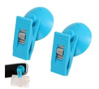 Genérico Suction Cup Clips For Car - 2 PCS Removable Vehicle Multiple Purpose Decoration Pendants | Reusable Ticket Paper Towel Clamp, Ticket Card Retainer Hook, Window Suction Clamp For Car