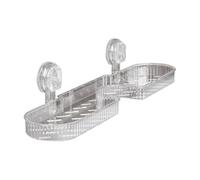 Genérico Suction Cup Faucet Storage Rack | Non-Slip Wall Mounted Shower Shelf | Removable Shower Tray, Bathroom Organizer Accessories for Facial Cleanser Soap Dishcloth