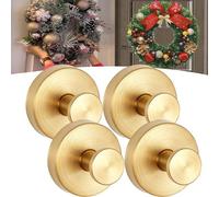Genérico Suction Cup Hooks for Door Wreaths, 2025 Upgraded No Drill Stainless Steel Suction Cup Hooks,for Wooden Front Door, Shower Wall, Bathroom, Mirror (4pcs- A)