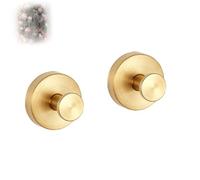 Genérico Suction Cup Hooks for Glass Window, Suction Cup Hooks for Wreaths on Glass, Suction Cup Hooks for Shower, Suction Cup Hooks, Suction Hooks (2Pcs Gold)