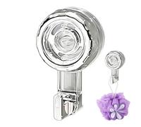 Genérico Suction Cup Hooks | No Drill Strong Reusable Organizer,Suction Towel Hook | for Bathroom Bathtub Kitchen Glass Door Mirror Tile Wall Garage Patio Cabinet