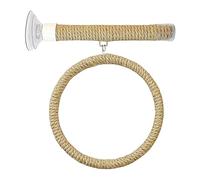 Genérico Suction Cup Perch - Rope 20cm, Suction Cup Perch, Strong Grip | Climbing Rope, Secure Hold, Parrot Ropes Stand, Bird Window Perchs For African Grey, Cockatiel, Parakeet, Bathroom, Tiles