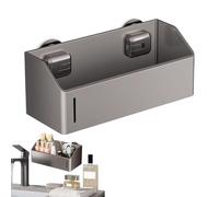 Genérico Suction Cup Shelf, Carbon Steel Wall Shelf, Multi-Functional Storage Shelf, Wall Mounted Shelf, Bathroom Suction Shelf, Kitchen Suction Shelf, Adhesive Wall Basket, Vacuum Adsorption Shelf,