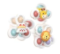 Genérico Suction Cup Spinners | Sensory Rotating Bath Toy | Rotating Fidget,for Boys Girls Travel Airplane Kindergarten Nursery Road Trip Classroom Home