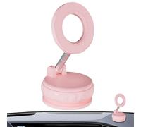 Genérico Suction Magnetic Phone Holder - 360 Rotation for Hands-Free Viewing | Aluminum Alloy with Foldable Arm, Strong Vacuum Grip, Adjustable Mobile Stand for Car Dashboard Table Counter