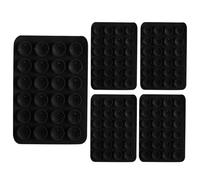 Genérico Suction Phone Case Mount, 5-Piece Silicone Phone Holder Set with Non-Slip Grip and Magnetic Backing, Adhesive Mount Accessory for Selfies Desk Video Recording Travel, 8.1x5.5cm