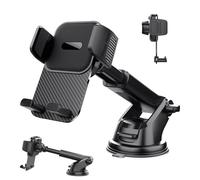 Genérico Suction Phone Holder - 360° Rotatable Car Phone Stand | Automobile Dashboard Mount | Universal Suction Cup Retractable Holder For Navigation Calling Driving Travel Road Trip Commuting