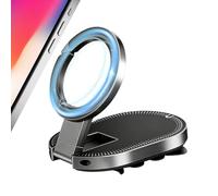 Genérico Suction Phone Mount - 3.35x2.32x0.63 Inch 360 Degree Rotating Magnetic Foldable Phone Holder Strong Suction Cup Hook Portable Stand For Car Auto Taxi Gym Navigation Travel