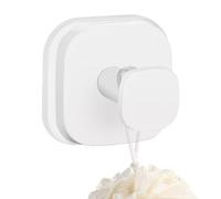 Genérico Suction Shower Hooks, Strong Vacuum Wall Hangers, Foldable Robe and Towel Holder, Reusable Bathroom Hook for Tile, Glass, Metal, Marble, Door, Kitchen Surfaces, Black, Gold, Silver, White