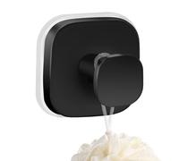 Genérico Suction Shower Hooks, Strong Vacuum Wall Hangers, Foldable Robe and Towel Holder, Reusable Bathroom Hook for Tile, Glass, Metal, Marble, Door, Kitchen Surfaces, Black, Gold, Silver, White