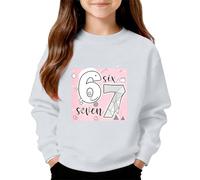 Genérico Sudadera 67 NiñO,CháNdal Polar para NiñOs Y NiñAs Sudadera con Capucha CáLida De 67 Conjunto Informal para NiñOs Bonitos Conjuntos Estampados De 6 7