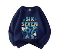 Genérico Sudadera 67 Six Seven Niña Niño, Meme Divertido Italiano Brainrot Sudadera, Estilo Hip Hop Streetwear Y2K, Ropa Gaming para Niños y Adolescentes