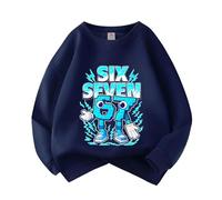 Genérico Sudadera 67 Six Seven Niño Niña, Meme Divertido Italiano Brainrot Sudadera, Estilo Hip Hop Streetwear Y2K, Ropa Gaming para Niños y Adolescentes