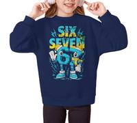 Genérico Sudadera 67 Six Seven para Niño y Niña, Meme Divertido Italiano Brainrot Sudadera, Estilo Hip Hop Streetwear Y2K, Ropa Gaming para Niños y Adolescentes