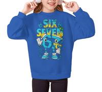 Genérico Sudadera 67 Six Seven para Niño y Niña, Meme Divertido Italiano Brainrot Sudadera, Estilo Hip Hop Streetwear Y2K, Ropa Gaming para Niños y Adolescentes