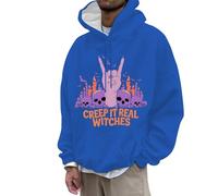 Genérico Sudadera Capucha Hombre Baseball -Hombres Mujeres Halloween Moda Casual Parte ImpresióN 3D Manga Larga CordóN con Capucha SuéTer Tops Cactus Sudadera