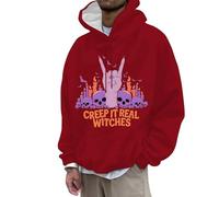 Genérico Sudadera Capucha Hombre Baseball -Hombres Mujeres Halloween Moda Casual Parte ImpresióN 3D Manga Larga CordóN con Capucha SuéTer Tops Cactus Sudadera