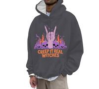 Genérico Sudadera Capucha Hombre Baseball -Hombres Mujeres Halloween Moda Casual Parte ImpresióN 3D Manga Larga CordóN con Capucha SuéTer Tops Cactus Sudadera