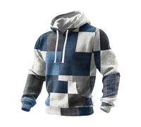 Genérico Sudadera Capucha Hombre - Sudadera de Punto de Manga Larga con Bolsillo Delantero para un Estilo Azteca Informal para Uso Diario