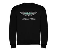 Genérico Sudadera Clásica Aston Martin Logo Negra Hombre Tallas S M L XL XXL Sweatshirt (M)