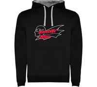 Genérico Sudadera con Capucha Barón Rojo Negra Hombre | Algodón y Poliéster 280 g/m² | Bolsillo Canguro | Hoodie de Rock Español (FR/ES, Letras, XL, Regular, Regular)