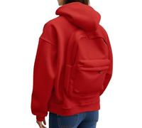 Genérico Sudadera con Capucha Mujer - Sudadera Informal con Cremallera Y DiseñO De Mochila Bolsillo Frontal Chaqueta Ligera para Actividades Al Aire Libre