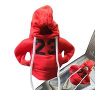 Generico Sudadera con capucha para - Divertida cubierta para perilla de coche, jersey ajustable, cubierta protectora antideslizante, interior de coche duradero |