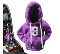 Generico Sudadera con capucha para - Divertida cubierta para perilla de coche, jersey ajustable, cubierta protectora antideslizante, interior de coche duradero |