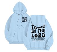 Generico Sudadera con capucha para hombre con cruz de Jesús Sudadera Mitología Medieval Nórdica para Fiestas de Pascua Camiseta Chaqueta Primavera Hombre Corte Baggy para uso diario Streetwear, Bu2, L
