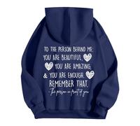 Genérico Sudadera con Capucha para Mujer - Mujer Eres Suficiente Querida Persona DetráS De Mí Recuerda Esa Sudadera con Capucha De Salud Mental