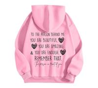 Genérico Sudadera con Capucha para Mujer - Mujer Eres Suficiente Querida Persona DetráS De Mí Recuerda Esa Sudadera con Capucha De Salud Mental