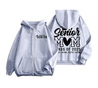 Genérico Sudadera con Capucha para Mujer - SeñOras Senior Mamá 2025 Camisa 2025 GraduacióN Clase Sudadera Camiseta Alfabeto ImpresióN Manga Larga Sudadera