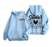 Genérico Sudadera con Capucha para Mujer - SeñOras Senior Mamá 2025 Camisa 2025 GraduacióN Clase Sudadera Camiseta Alfabeto ImpresióN Manga Larga Sudadera