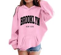 Genérico Sudadera con Capucha para niñas, cómoda y Casual, de Manga Larga, con Estampados de Letras únicos, Ideal para Uso Diario y Celebraciones de Halloween. Libros Historia (4-5 Years)