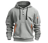 Generico Sudadera de hombre con Capucha Cremallera Color sólido Casual Suave Hoodie con Bolsillos Invierno Cómodo Oversize Jersey Otoño Y2k Manga Larga Chaqueta Firmate Streetwear Deportivo Sudadera