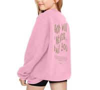 Genérico Sudadera de Invierno para Niñas Confortable Atuendo Diario Infantil Ropa Informal Colegial con Zapatillas Deportivas (13-14 Years)