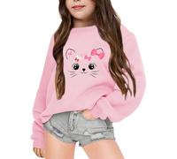 Genérico Sudadera de Manga Larga con Cuello Redondo y Estampado de Letras para niñas de otoño e Invierno (9-10 Years)
