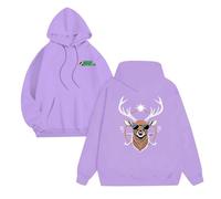 Genérico Sudadera De Navidad Hombre - Sudadera Capucha Hombre Suéter con Capucha para Hombre Compatible con Oktoberfest County Sweater S XXXL (Purple S)