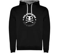 Genérico Sudadera Fito & Fitipaldis Negra para Hombre | Hoodie Rock Español | con Capucha y Bolsillo Frontal (FR/ES, Letras, L, Regular, Regular)