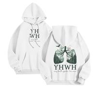 Genérico Sudadera Hombre Capucha Cremallera - Sweats à Capuche et Sweats pour Hommes Pulls décontractés en Polaire Doux Confortables légers Streetwear Tendance Coupe Ample (White S)